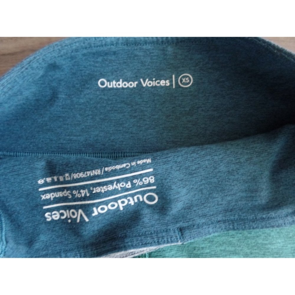 Outdoor Voices 7/8 Colorblock Leggings, sz XS - Picture 8 of 9